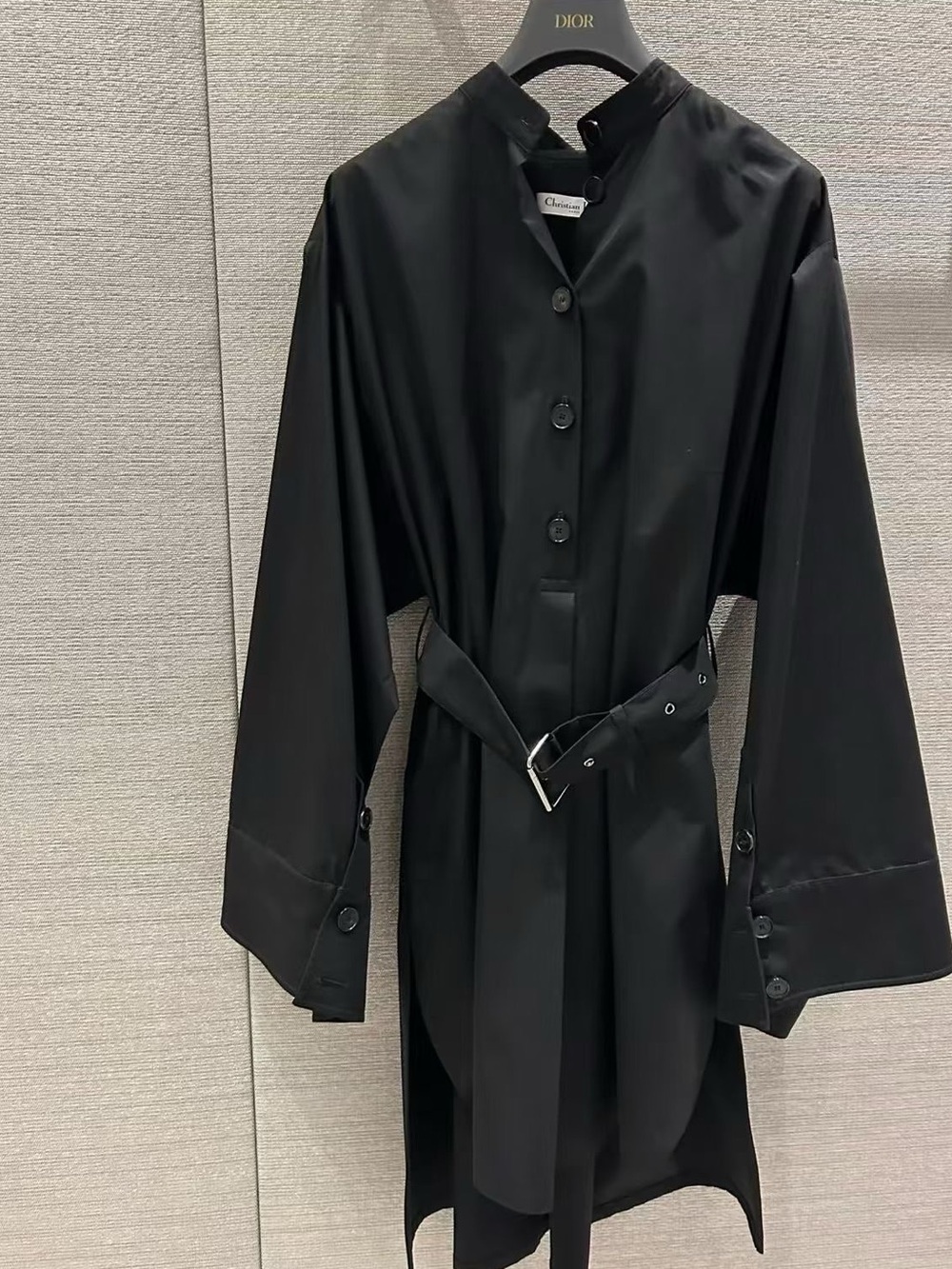 Dior Black Classic Button-Front Shirt Jacket